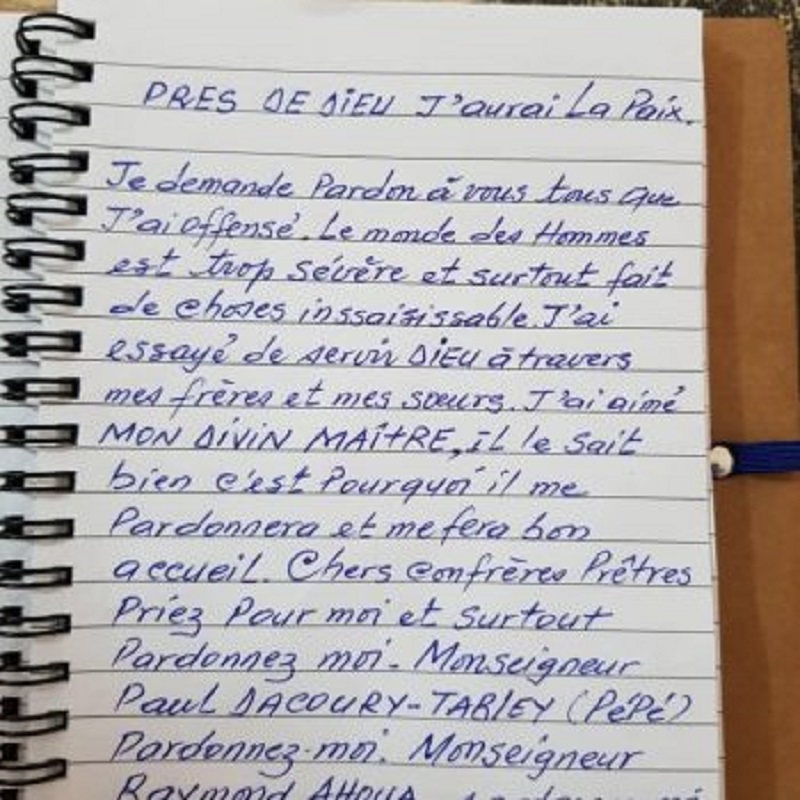 Affaire du prêtre retrouvé pendu : l’émouvante lettre d’adieu qu’il aurait laissée