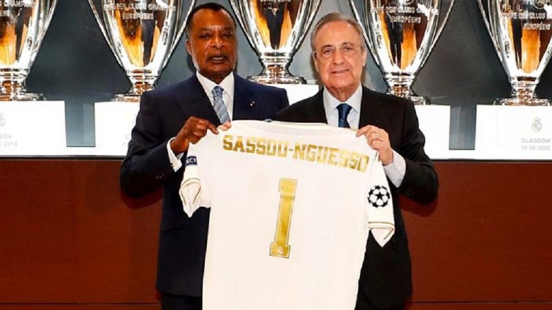 Espagne : le président Sassou Nguesso en invité de marque du Real Madrid