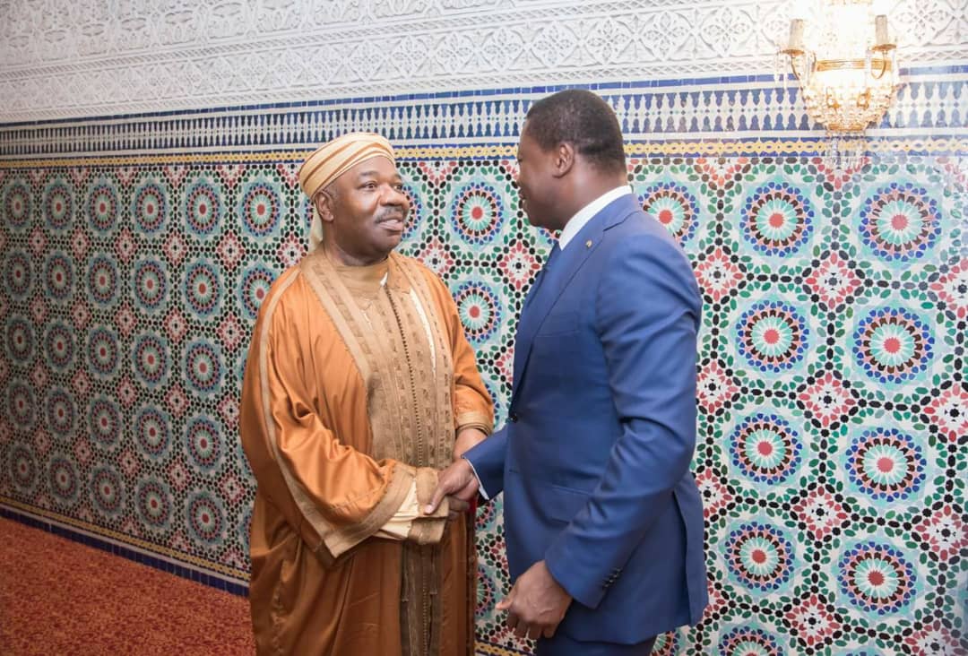 Les images des échanges entre les Présidents Bongo et Gnassingbé ce mardi 7 mai