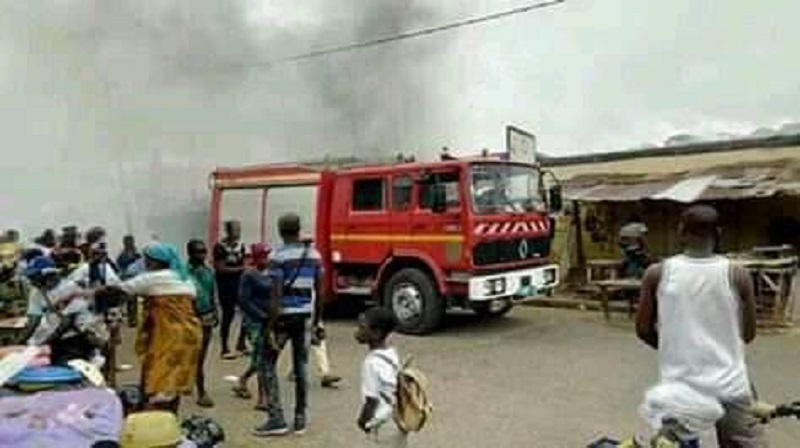 Togo : incendie au grand marché d’Atakpamé ce mardi 21 mai…dégâts majeurs