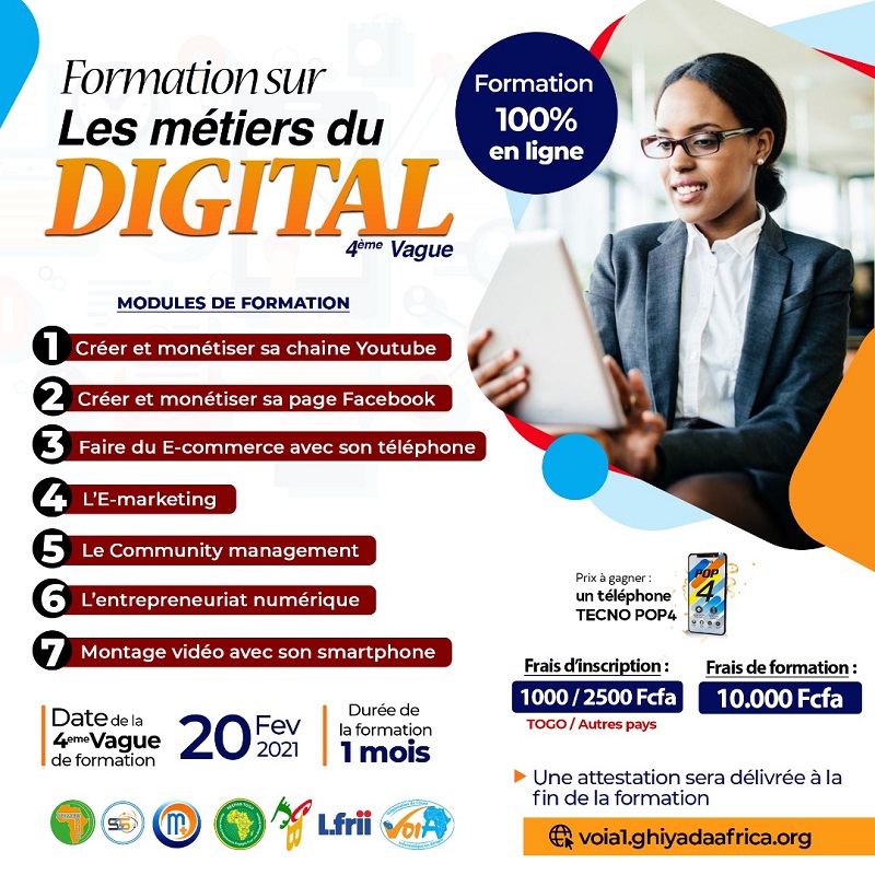Une formation sur les métiers du digital s’offre à vous !