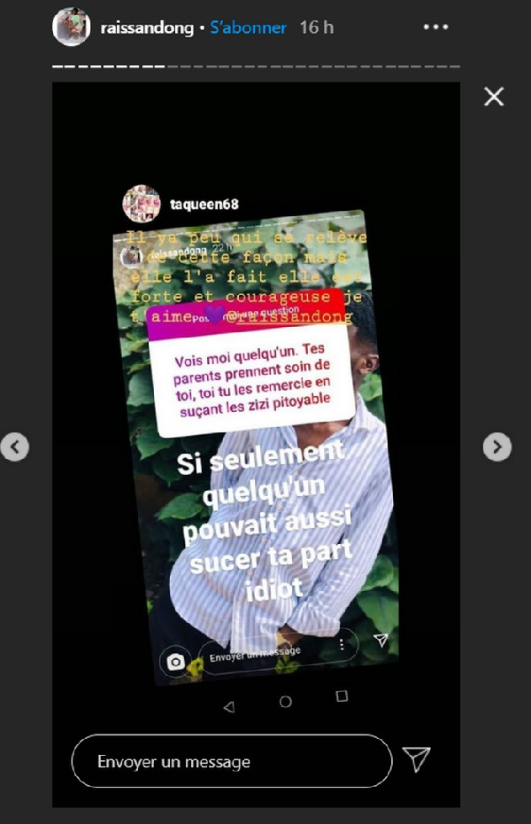 Affaire de Se3tape Lomotif : Raïssa nargue tout le monde et promet une nouvelle vidéo