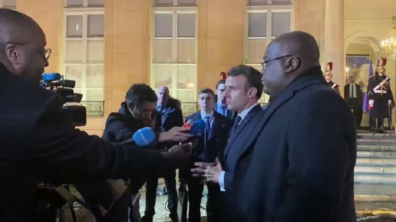 A Paris, Félix Tshisekedi sollicite le soutien d’Emmanuel Macron