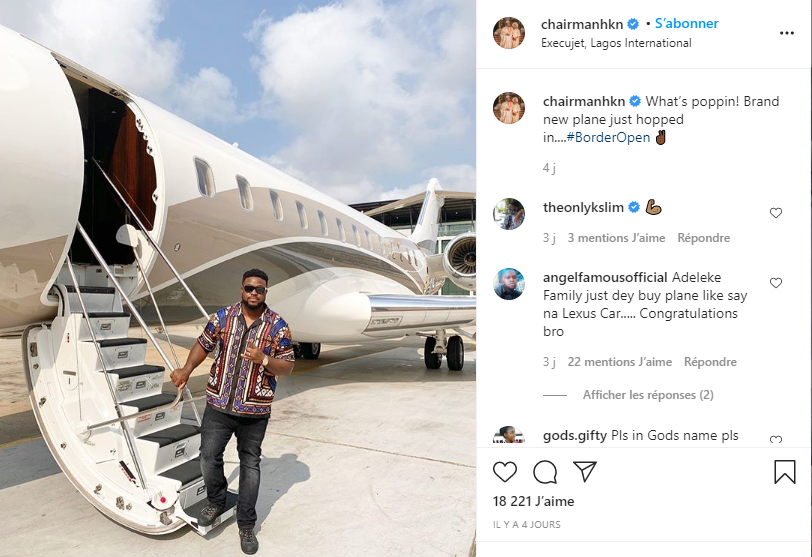 Davido : un nouveau jet privé dans la collection de son père