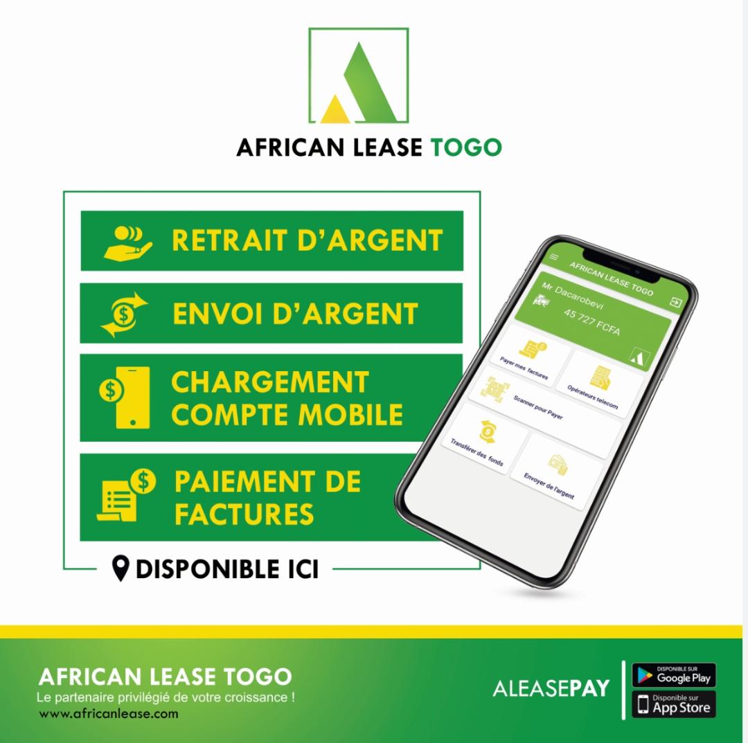 African Lease Togo innove avec sa nouvelle application mobile ALEASE PAY qui vous facilite la vie