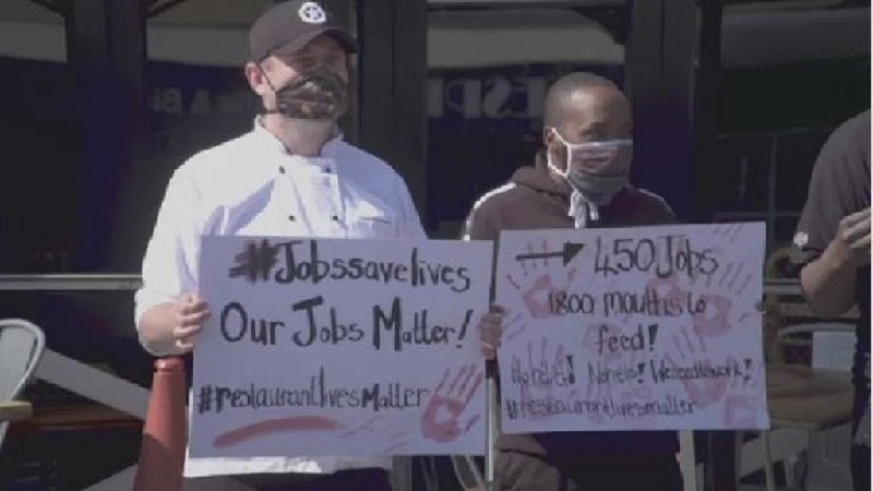 Afrique du Sud / Covid-19 : Les restaurateurs manifestent leur mécontentement