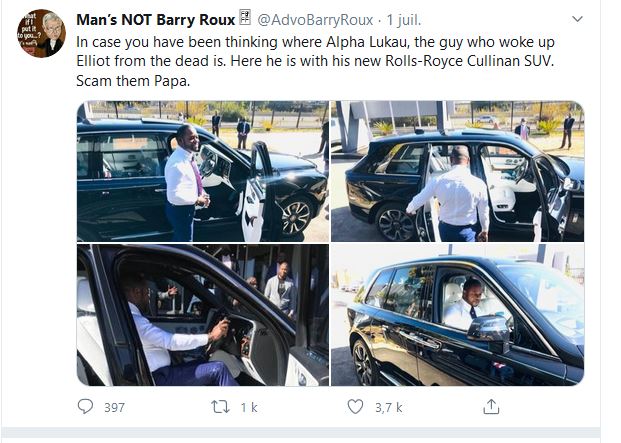 Rolls-Royce : Le pasteur Alph Lukau de nouveau sur la scène avec une nouvelle affaire
