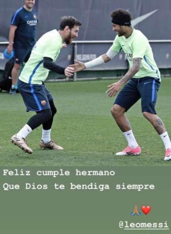 Anniversaire de Lionel Messi : Neymar lui adresse un message de « come-back » (photo)