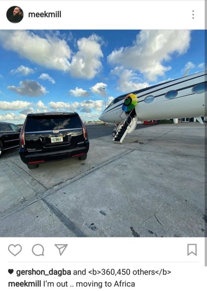 Après Cardi B, le rappeur américain Meek Mill veut s’installer en Afrique