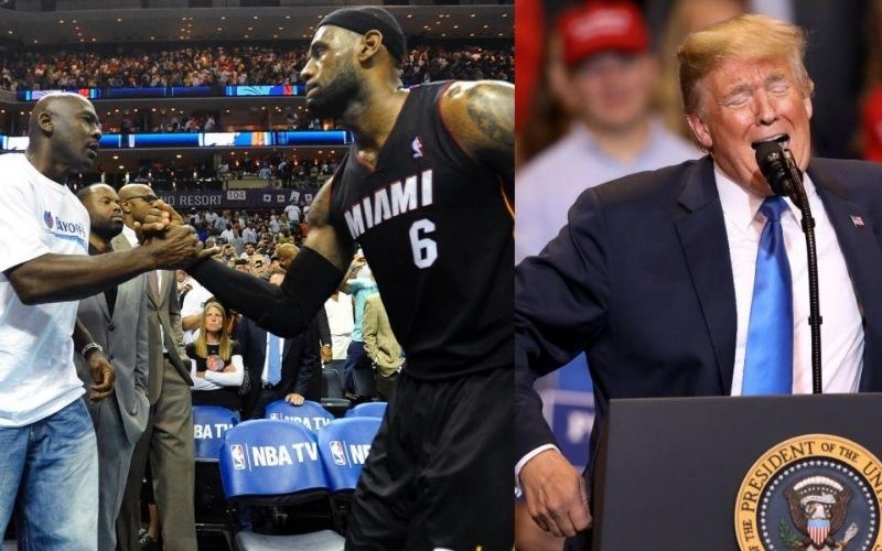 Basket – NBA : Michael Jordan ou LeBron James ? Donald Trump a tranché !