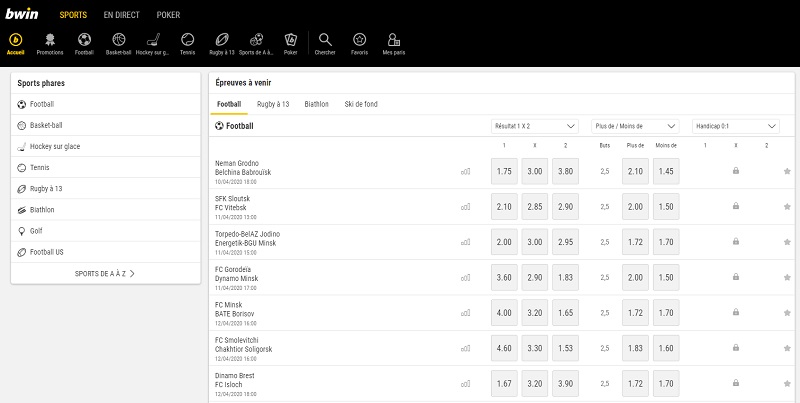 Bookmakers : malgré l’arrêt des compétitions, les paris restent ouverts