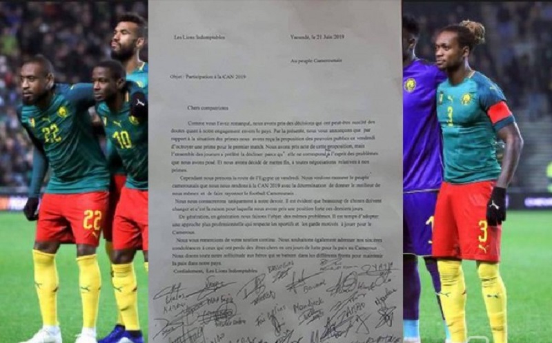 CAN 2019 : les Lions indomptables posent leurs conditions avant d’embarquer pour l’Egypte