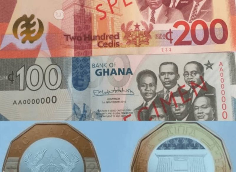 Cedis : La Banque du Ghana émet de nouveaux billets