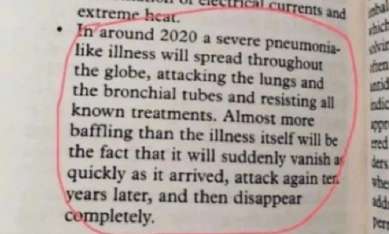 Cette sombre prédiction  d’une  médium américaine surprend ; « Vers  2020, une  maladie grave de type pneumonie se répandra »