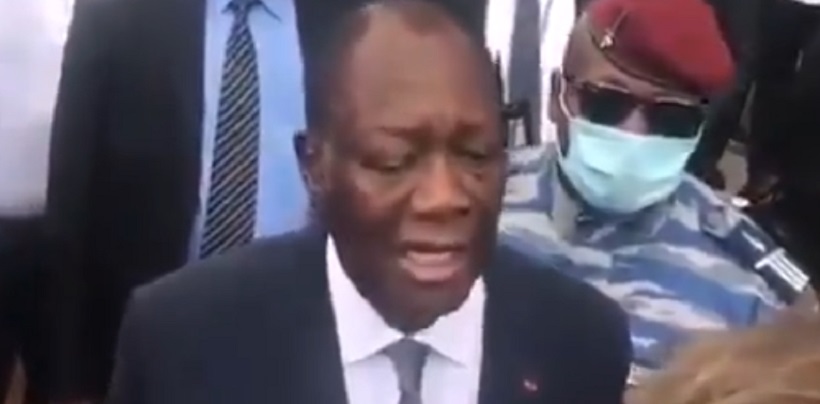Côte d’Ivoire : Interrogé sur le sujet du 3e mandat, Alassane Ouattara pique une colère (vidéo)