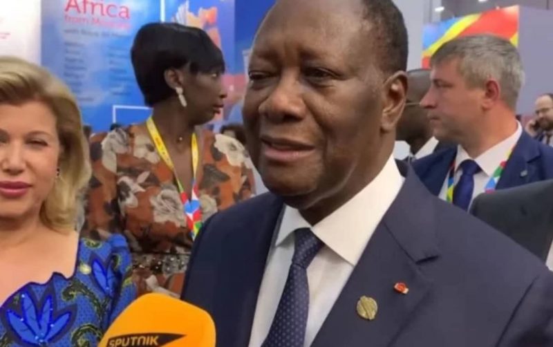 Côte d’Ivoire : Vladimir Poutine félicite Ouattara pour sa réélection