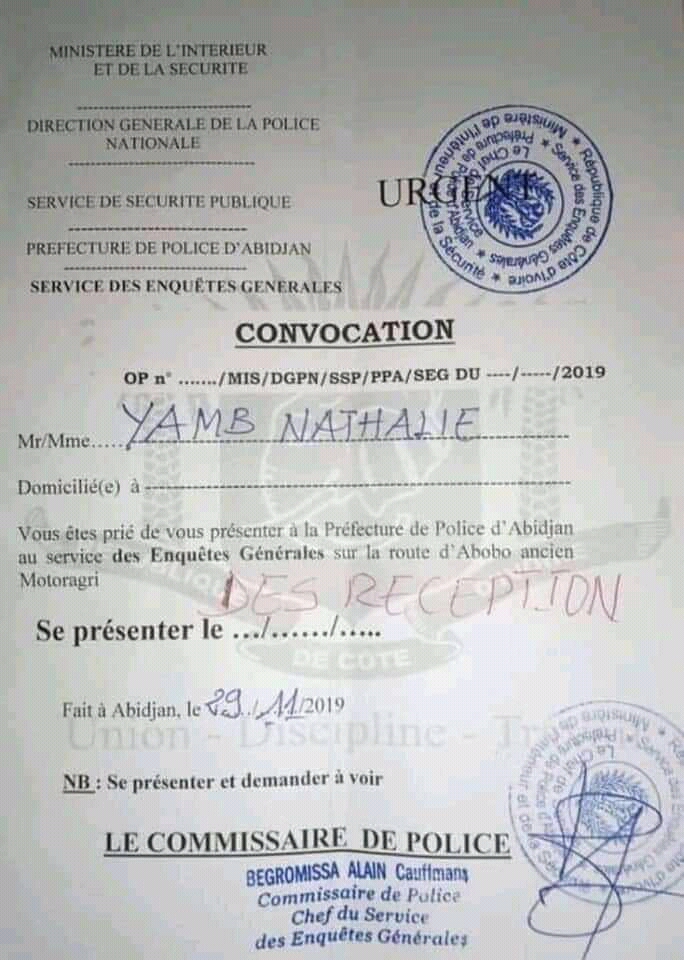 Côte d’Ivoire : la sulfureuse Nathalie Yamb convoquée par la police