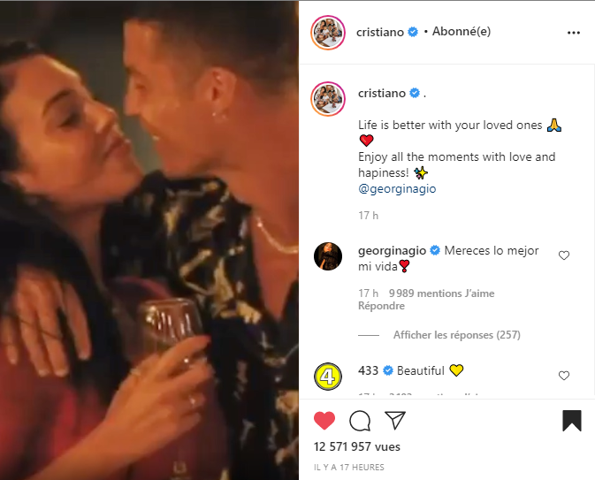 [Vidéo] Cristiano Ronaldo et sa femme dansent en amoureux sur la chanson ‘Jerusalema’