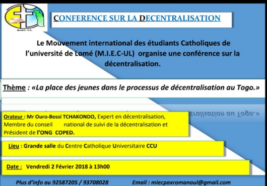 La décentralisation s’invite au Centre catholique universitaire