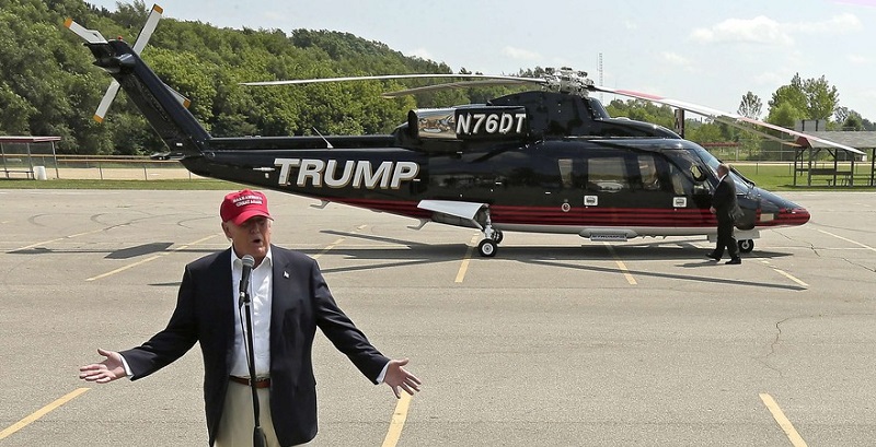 Donald Trump met en vente son hélicoptère personnel