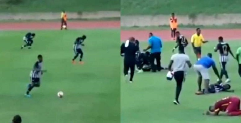 Drame : des joueurs frappés par la foudre en plein match de football (vidéo)