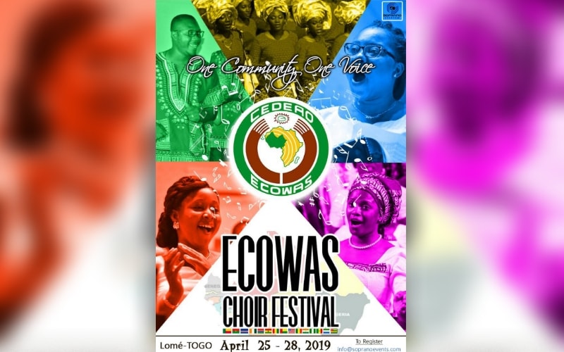 Ecowas Choir Festival : le Togo accueille l’édition 2019 ce jeudi 25 avril