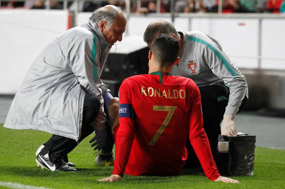 Eliminatoire Euro 2020 : Cristiano Ronaldo sort sur blessure ; coup dur pour la Juve