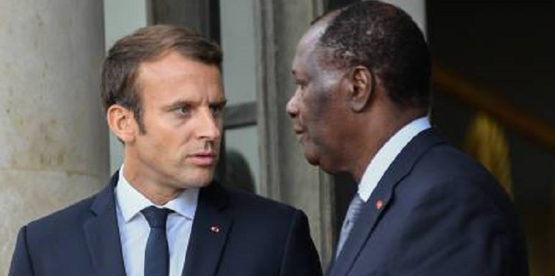 France-Côte d’Ivoire : brève escale d’Alassane Ouattara chez Emmanuel Macron