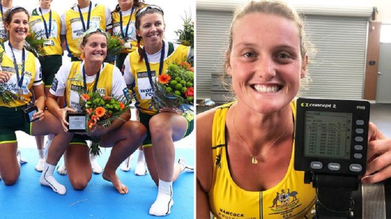 Frustrée par le confinement, cette rameuse australienne bat un record du monde en salle