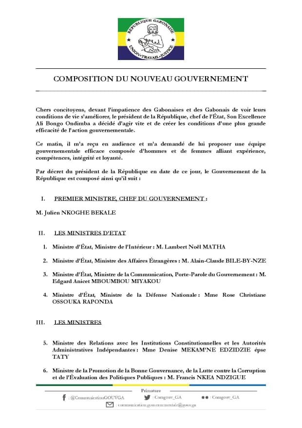 Gabon : Brice Laccruche Alihanga finalement éjecté du gouvernement