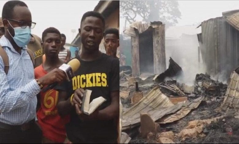 Ghana / Incendie dans un marché à Accra : une Bible retrouvée intacte au milieu des débris (Vidéo)