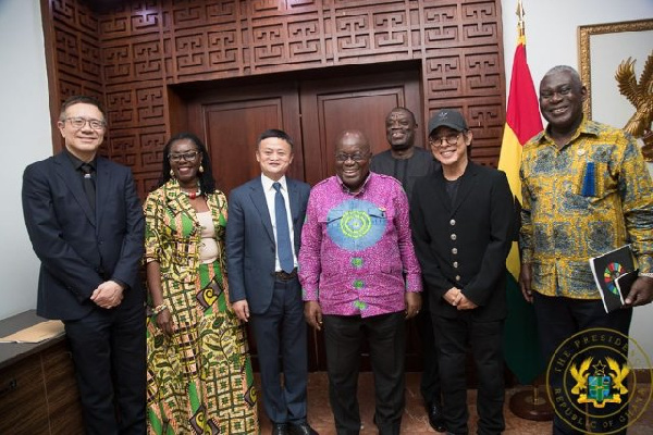 Ghana : Jack Ma, Bank Ki-Moon et Jet Li en visite chez Akufo-Addo (photos)