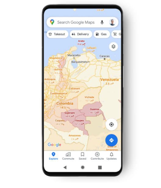 Covid-19 : Google Maps va désormais afficher le nombre de malades par pays