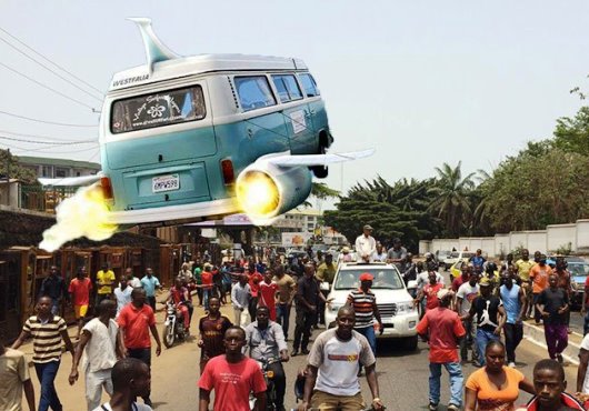 Guinée : Des bus volants pour le transport en commun