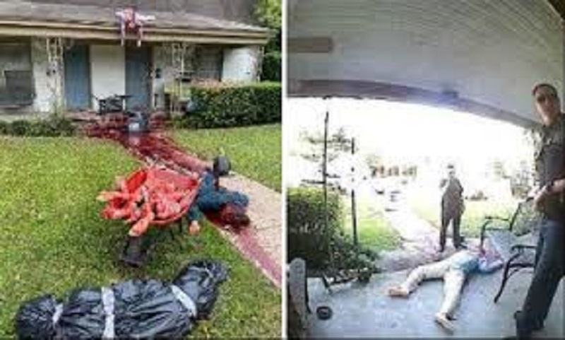 Halloween : sa décoration était si crédible que la police a débarqué (photo)