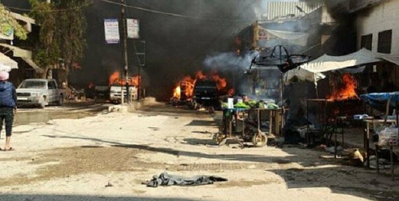 Syrie : une bombe attachée à un camion-citerne à Afrine fait des dizaines de morts