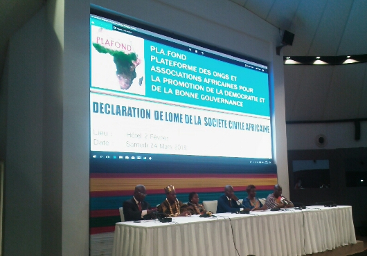 La société civile africaine « PLAFOND » épaule le dialogue entre les Togolais