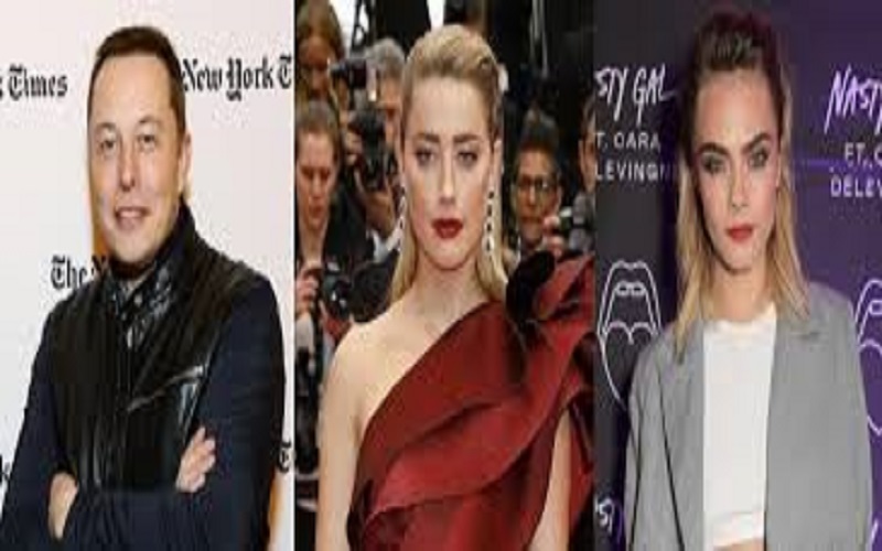 Impliqué dans un plan à 3 avec Amber Heard et Cara Delevingne, Elon Musk réagit