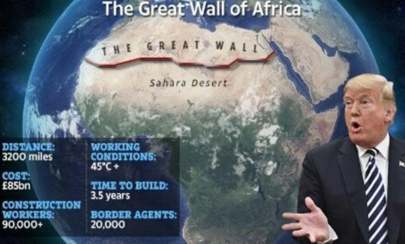 Insolite / Voici la « solution lumineuse » du Président Trump pour stopper la migration africaine vers l’Europe
