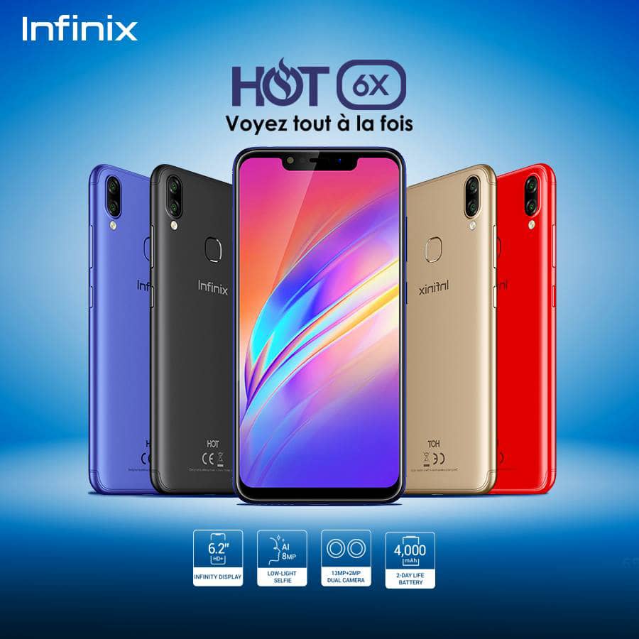 Infinix révolutionne le monde des smartphones moyenne gamme avec son HOT 6X