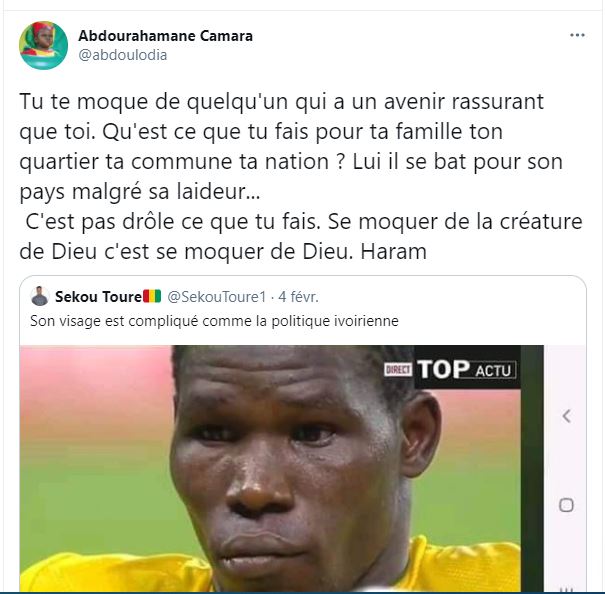 Un joueur malien moqué, le coupable verbalisé par les internautes