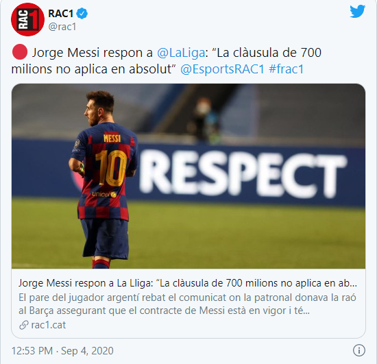 Barcelone : le père de Messi tape du poing sur la table