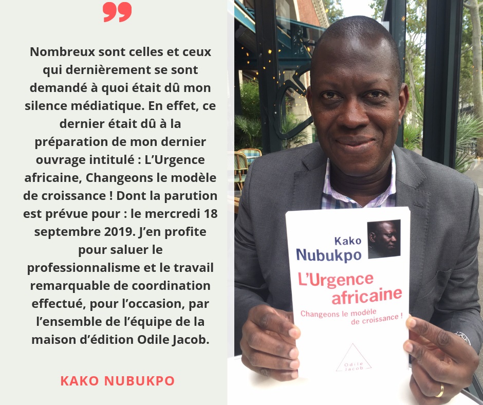 Togo : Le Prof Kako Nubukpo annonce son retour sur la scène
