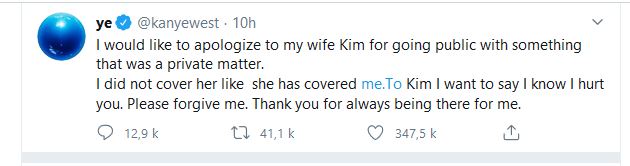 Polémique autour de Kim Kardashian : Kanye West demande pardon
