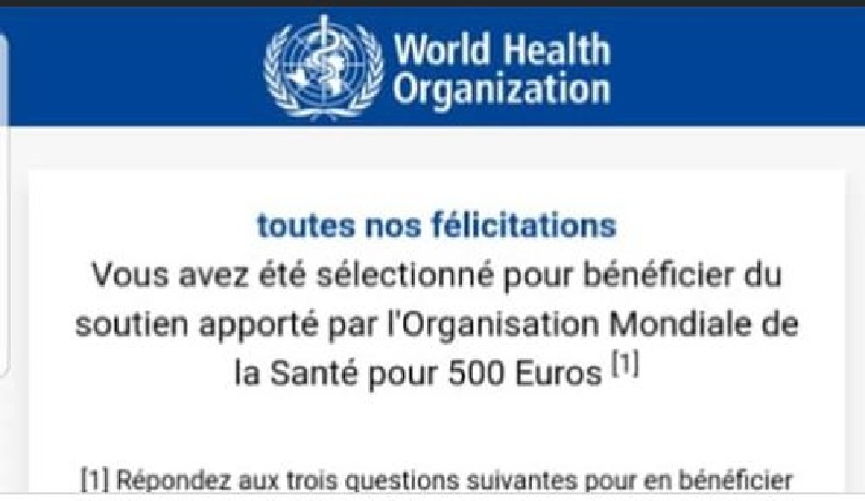 L’OMS alerte sur une forme d’arnaque sur les médias sociaux