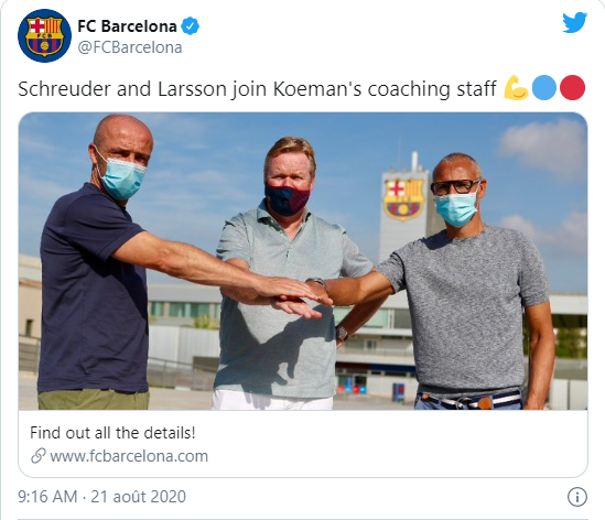 Une ancienne gloire du Barça rejoint le staff de Ronald Koeman