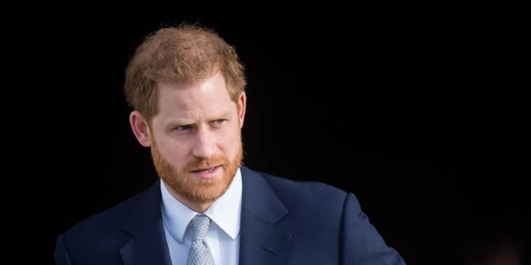 Le Prince Harry en deuil