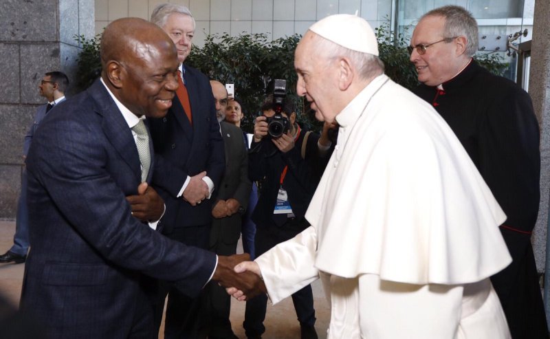 Le Togolais Gilbert Houngbo reçoit le Souverain pontife