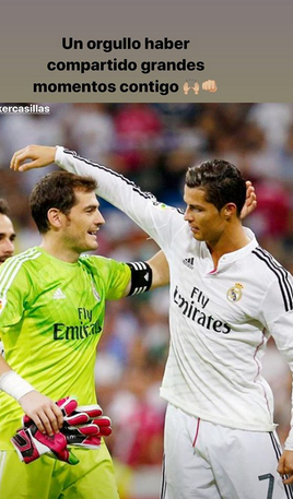 Retraite : le merveilleux hommage de Cristiano Ronaldo à Casillas
