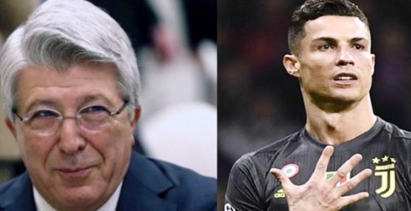 Le président de l’Atlético répond à la provocation de Ronaldo